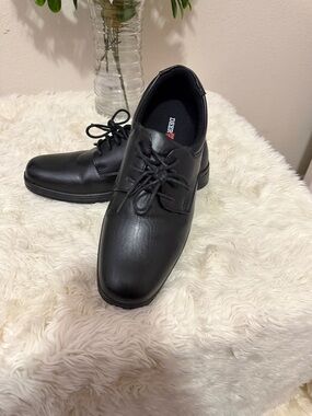 Deer Stags Boy Black Lace-Up Dress Shoes